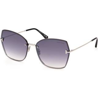 TOM FORD Kvinde FT1107 NICKIE-02 16C Solbriller Metal Palladium Røg Sommerfugl Normal Skygge