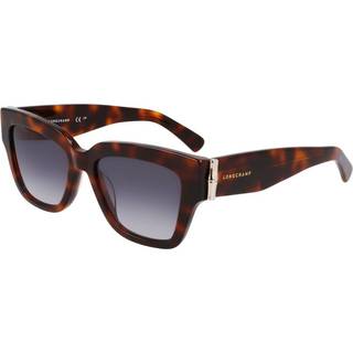 LONGCHAMP Kvinde LO745S 230 Solbriller Acetat Havana Grå Firkantet Normal Normal