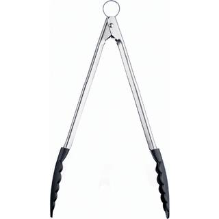 Cuisipro 12 """" Non Stick Locking Tongs Gr? og sort