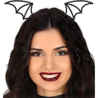 Fledermaus Haarreif mit Glitzersteinchen