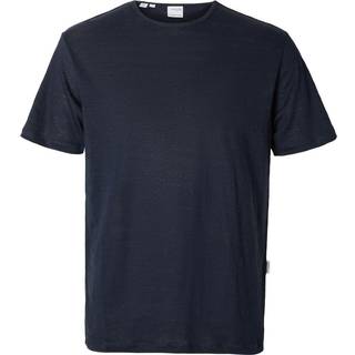 SLHBET LINEN SS O-NECK TEE