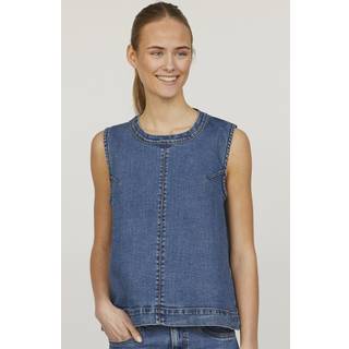SisterS Point - Ovea-top1 - Toppe til kvinder - Mid Blue Wash - M