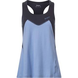 Bergans Women's Tind Wool Top  Blueberry Milk/Navy Blue, M