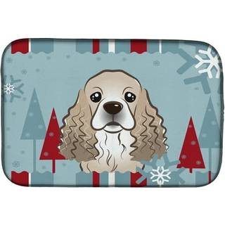 """" Caroline's Treasures BB1712DDM Dish Drying Mat 14 """" """" X 21 """" ""Winter Holiday"" ""