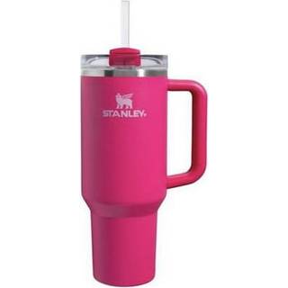 STANLEY 40 oz Quencher H2.0 Valentinsdag Tumbler - Cosmo Pink, vakuumisoleret, tætsluttende låg og flip-sugerør