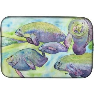 """" Caroline's Treasures Manatee Dish Drying Mat 14 X 21 Multicolor """"