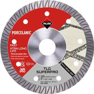 Diamantskæreskive Rubi TLG 125 EXT SUPERPRO; 125 mm