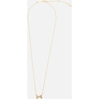 Ted Baker Gold Barsie Crystal Bow Necklace - Gold - 49cm