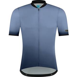 Shimano Evolve Avventura Short Sleeves Jersey Cykeljersey størrelse L farve blue