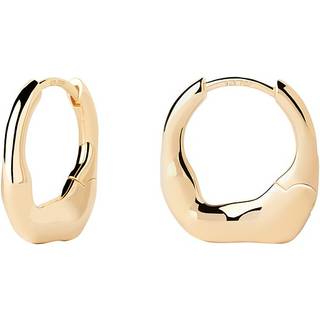 PDPAOLA Mini Magma Øreringe 18 kt. Forgyldt Sølv AR01-C27-U - Dame - 925 Sterling Silver