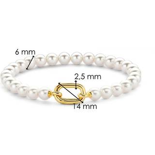 TI SENTO Gold Plated Silver Simulated Pearl Bracelet - F69102