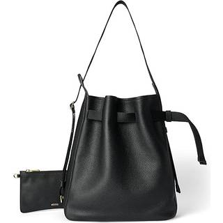 ECCO Sail Bag - Hobo taske i læder - Sort - Size: 35X33X13 cm (UK 13.78x12.99x5.12 in)