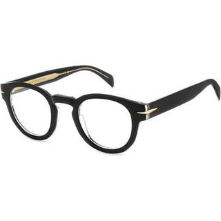 DAVID BECKHAM Mand DB 7125 7C5 Optiske stel Acetat Sort Rund