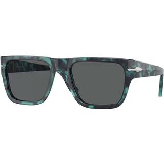 Persol Unisex PO3348S 1211B1 Solbriller Acetat Blå Grå Firkantet Normal