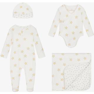 Stella McCartney Kids Baby cotton playsuit, hat, and blanket set - multicoloured - M 12
