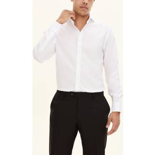Oscar Jacobson - Regular Fit Cut Away Strygefri Bomuldsskjorte - størrelse 40 - Herre