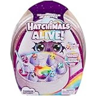 Hatchimals Alive Rainbow legetøjssæt med rede, æg og figurer