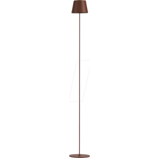 LED lampe 4W - 4400mA batteri, 3000K, IP54, Corten hylster - Dæmpbar : Dæmper indbygget, Kulør : Varm