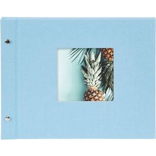 goldbuch Screw album Bella Vista 30x25 40 white pages sky blue