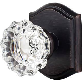 Clctk passage glasdørknapper indvendige antikke krystaldørknapper til hall skab olie gnidet bronzedørknap