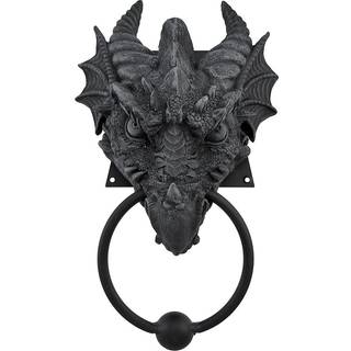 Pacific Giftware 9,25 tommer Gargoyle Dragon Door Knocker Resin Statue Figur