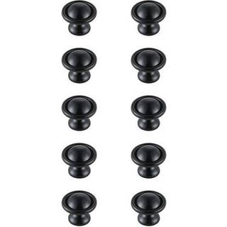 Kadea 1.2 """" Diameter Matte Black Mushroom Knob Multipack (S?t p? 10)