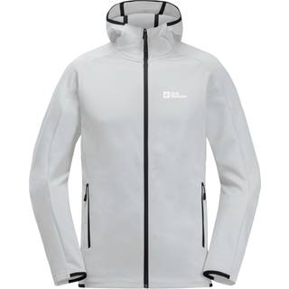 Jack Wolfskin Men's Alpgrat Hooded Full Zip Cool Grey, M