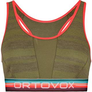 Ortovox Women's 185 Rock'N'Wool Sport Top Merino undertøj Damer størrelse M farve olivengrøn