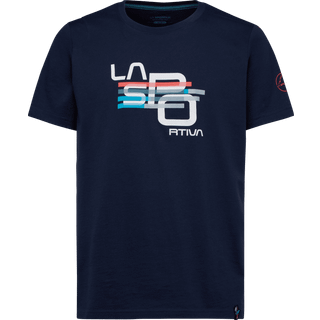 La Sportiva Men's Stripe Cube T-Shirt Deep Sea, XXL