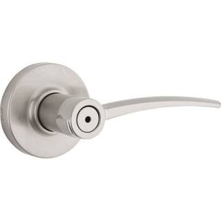 Kwikset Katara Bed/Bath Lever i satin nikkel
