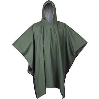 Rothco Gummi Regnponcho Oliven / Gul - One Size