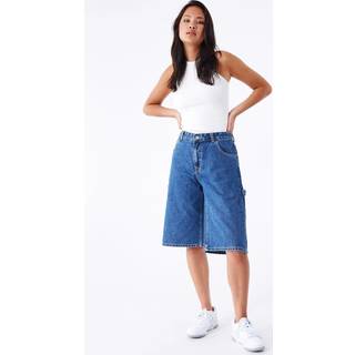 Dr. denim - Bree Worker Shorts - Shorts til damer - Pebble Mid Stone - XS