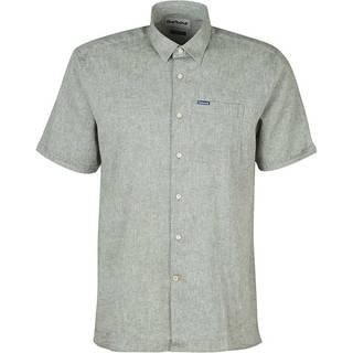 Barbour Men's Nelson Shortsleeve Summer Shirt Bleached Olive, M
