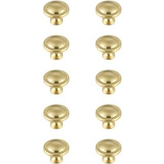 Garlande 1.2 """" Diameter b?rstet guld svampeknap multipack (s?t af 10)