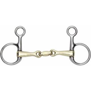 Prorider SS Hanging Cheek Lozenge Baucher Copper Dog Bone 4-1/2 """" Hestbit 35188A