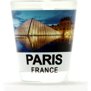 Paris Frankrike Louvre färgfotobild glas