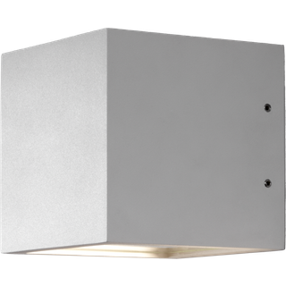 Cube xl down væglampe hvid ip54 230v e27 60w 15x15x15 256170