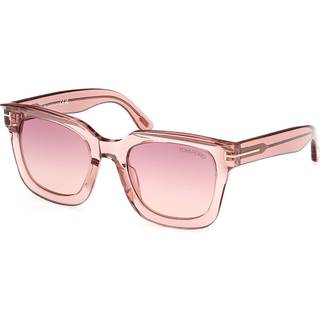 TOM FORD Kvinde FT1115 LEIGH-02 72Z Solbriller Acetat Rosa Violet Firkantet Normal Skygge