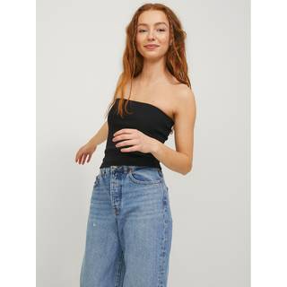 Fiona Rib Tube Top, Black, S
