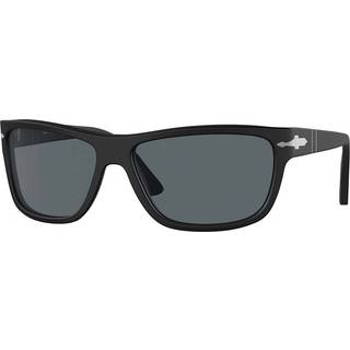 Persol Unisex PO3342S 900/R5 Solbriller Acetat Sort Blå Firkantet Normal Anti -Reflex