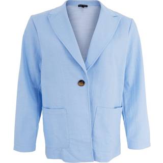 Black Colour blazer - Box light blue