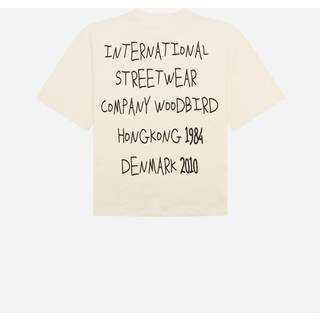 Woodbird - Wbjuno Scribbel Tee - T-shirts til damer - Off White - M