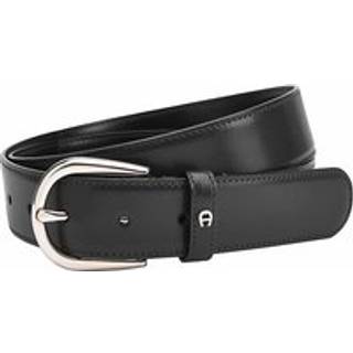 AIGNER Herren Gürtel schwarz Glattleder