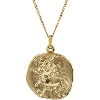 trendor 41960-12 Schütze Sternzeichen Ø 20 mm mit 333/8K Goldkette für Herren