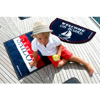 Bådmåtte Marine Business Welcome Sailor, rektangel, 70 x 50 cm