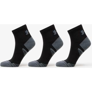 Under Armour Performance Cotton 3-Pack QTR Socks Black L - Black - L