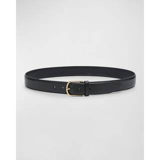 Toteme Leather belt - black - 70CM