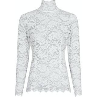 Liza Laceflower Bluse, White, 34