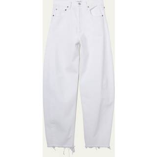 Agolde Luna high-rise barrel-leg jeans - white - L