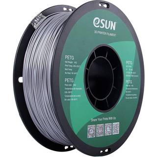 ESUN 3D 175mm Solid Silver PETG 3D Printer Filament 1 kg Spool (22 lbs) Dimensionell noggrannhet - 003 mm 175mm Solid Opaque Silver